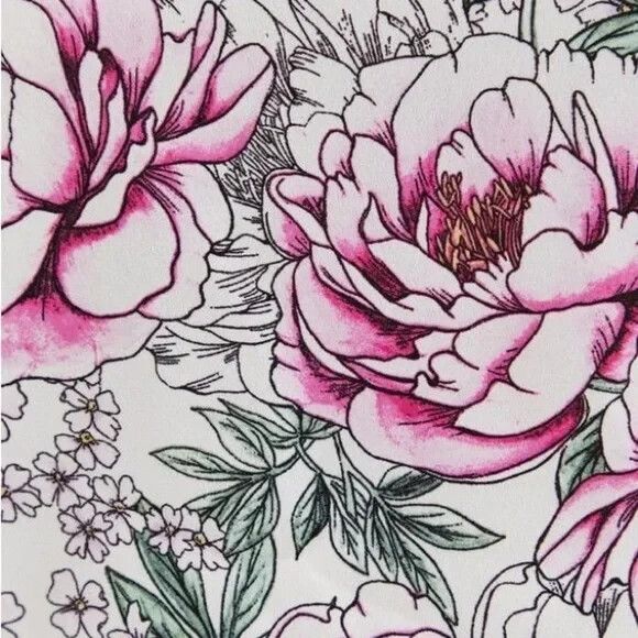 NWT Torrid White Floral Georgette Tie Neck Blouse Top 4X 26 Flowy Boho - Picture 3 of 5